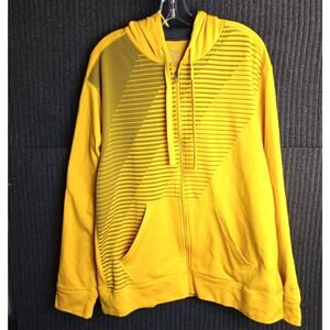 Champion C9 Men Zip Hood Striped Jacket Yellow